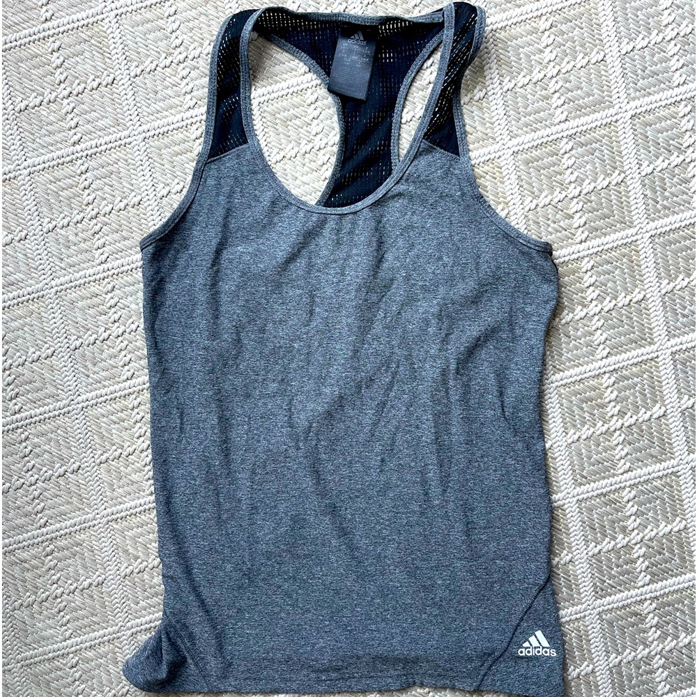 Adidas grey workout top